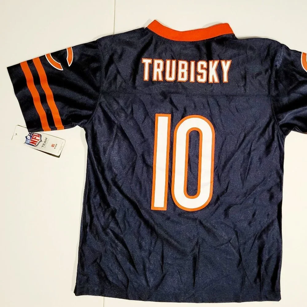 NFL Chicago Bears boys footbal jersey Trubisky NWT